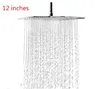 12 inch Large Square Rain high pressure stainless steel shower head with Polish Chrome Finish, Ultra Thin Full Body Coverage