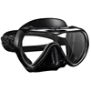 Professional Adult Single-Lens Tempered glass Black Silicone Diving Mask