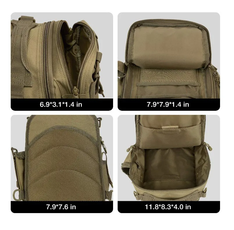 fishing tackle storage bag outdoor shoulder backpack cross body