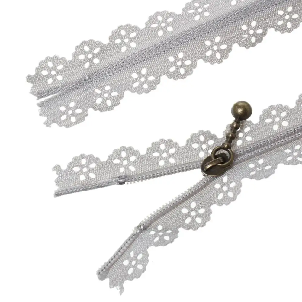 A56467 3 sets Nylon Lace Zipper For Tailor Sewing Craft Gray 30cm(11 6/8")20cm(7 7/8")15cm(5 7/8"),3 Sets 2015 new