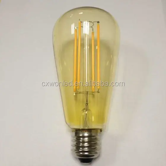 bulb st64 led filament bulb 4w 320 degree led long filaments