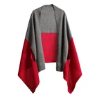 cashmere wool knitted poncho shawls mongolia women knitted wool cashmere poncho