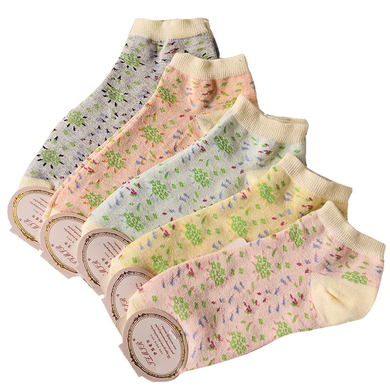 New 2015 Summer Sock Cotton Women Retro Pastoral Wind Sweet Saika Sport Socks Women Socks Brand Good quality 5 pairs/Lot