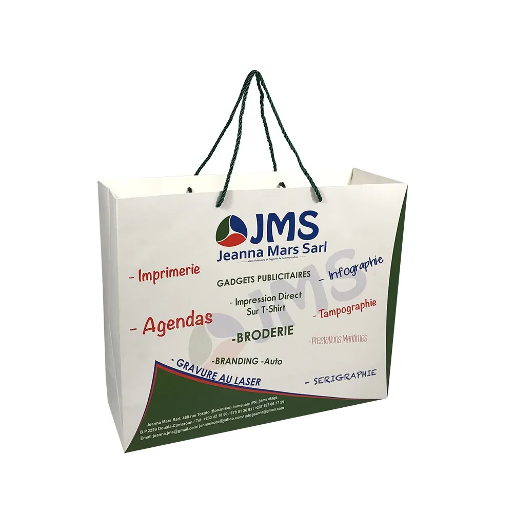 famous brand wholesale cheap custom design shopping paper bags