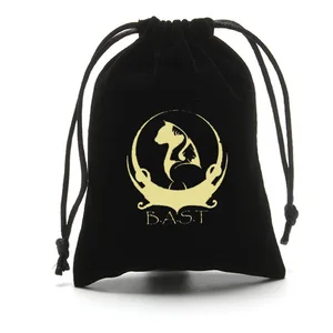 custom black velvet jewelry bag,gift suede velvet pouch bag