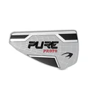 customized top quality aluminum metal plate label with embossed golf name brand logo