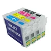 For Epson Ink Cartridge XP-100/ XP-200/XP-300/ WF-2520/2530/2540 T2001-T2004 Refillable Ink Cartridges with Permanent Chips