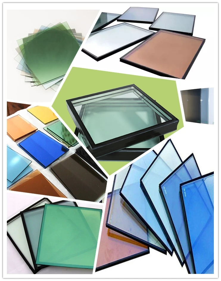 reflective glass pvc 60mm sash clear float glass triple glazed windows