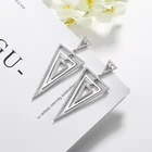 Trendy Accessories For Women Korean Drop Pure 925 Sterling Silver Long Earring Zircon