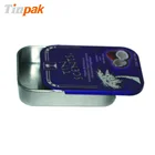 aluminum slide top metal tins for mint