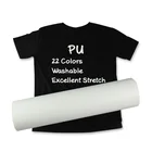 Factory hot sale transfer film stretch heat transfer vinyl for DIY t-shirt vinyl