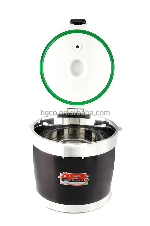 Energy-saving stainless steel thermal cooker intelligent fire free recooking pot