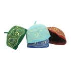 100% Wool Handmade Eco Friendly Embroidery Islamic Nigerian Male Female Felt Muslim Prayer Caps Hats