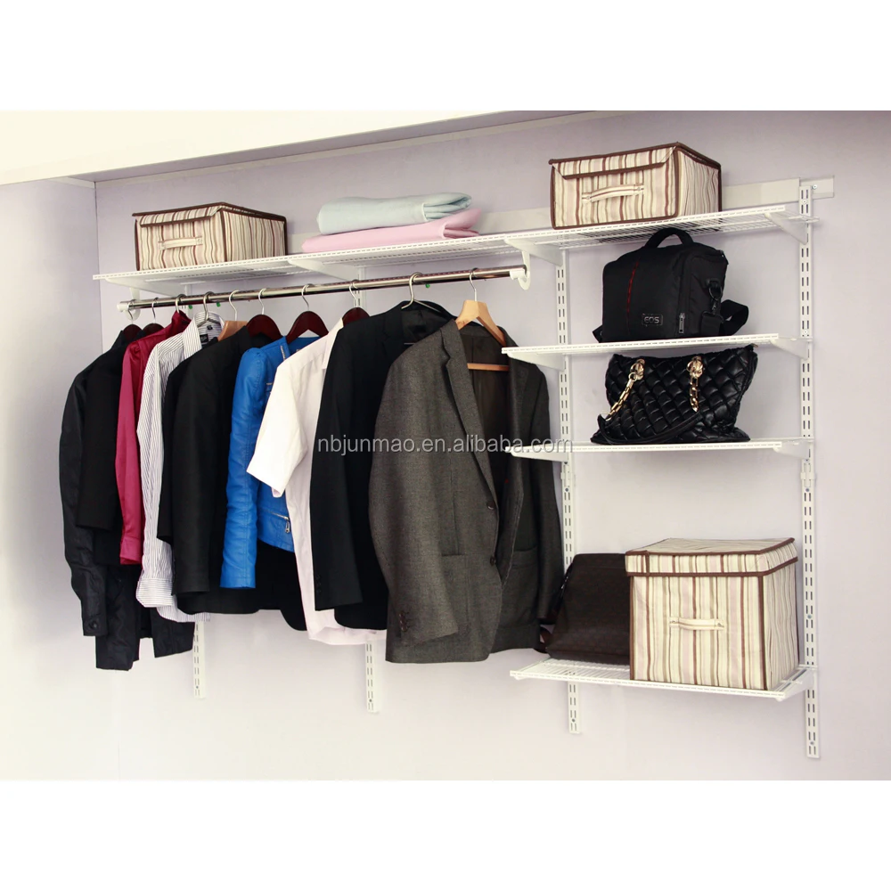 Wall Mount Clothes Storage Furniture Metal Portable Closet For