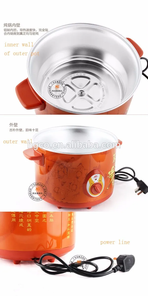 Multifunctional portable electrical ceramic stewing pot