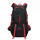Customized 50L durable traveling backpack bag for hiking camping cycling fishing