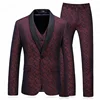 Men wedding fit blazer 2018 western style latest design 3 pieces coat pant men suit