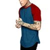 Men's Casual Short Sleeve Henley Shirt Raglan Fit Baseball T-Shirts Tee Wholesale