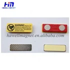 Rectangle shape custom made company logo metal magnet or magnetic name badge