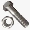 Factory price high quality custom made CNC turning grade 5 titanium bolt and nut as your design