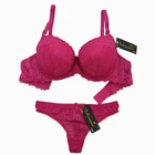 Women Ladies Lace underwear Bra Panties SET Push Up Brassiere