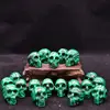 Wholesale High Quality Natural Hand Carved Malachite Carving Quartz Crystal Skulls