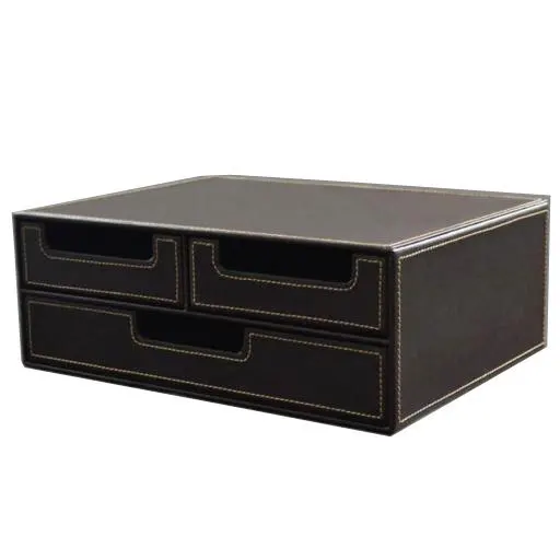 Leather stationery bo / gift bo / household storage bo / gift bo