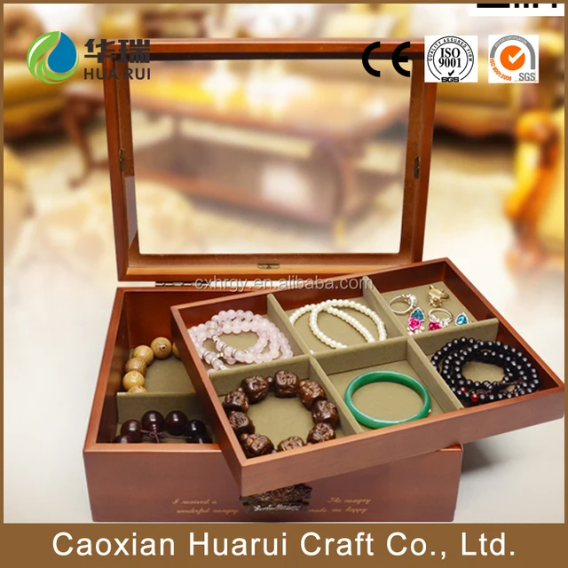 pine wooden jewlery gift box wooden bangle box