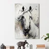 Chinese oil paintings modern wall art wall hanging picture horse head painting