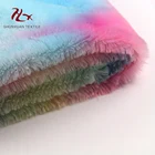 Quality peacock tie dye fabric wholesale plush toy fabric