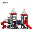 Wholesale China Swing and Slide Play Set Children Large Outdoor Castle Playground Equipment