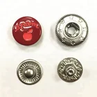 Custom 20mm snap button spring type four parts