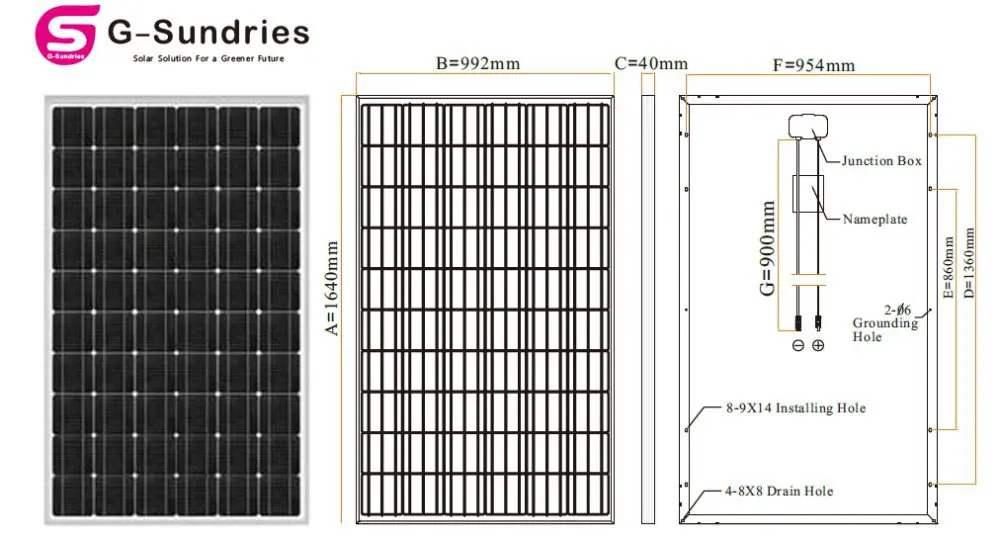Plant 250w mono solar panel for sell