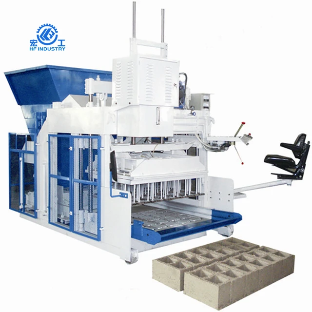 Mobile Model QTM10-15 Brick Machines Laying Concrete Block Making Machine