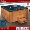 European luxurious big size massage bathtub ,bubble spa with ozone, wooden barrel bath tub