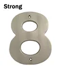 Hot sale OEM house number stamping parts with chrome plated steel and iron