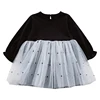 Young girl costume 2019 spring new Korean version of the dot mesh gauze dress children baby foreign princess skirt