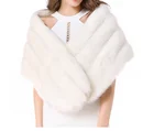 Chinese Factory Wholesale Wool Shawl Fur Shawl