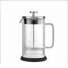 Wholesale clear heat resistant borosilicate glass french press coffee maker