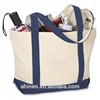 12 OZ Canvas Durable Eco Beach Large Cotton Hand bags Reusable Shopping Knitting Canvas Tote Bag