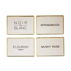 Custom gold sticker metal label embossed metal label for glass perfume bottle label