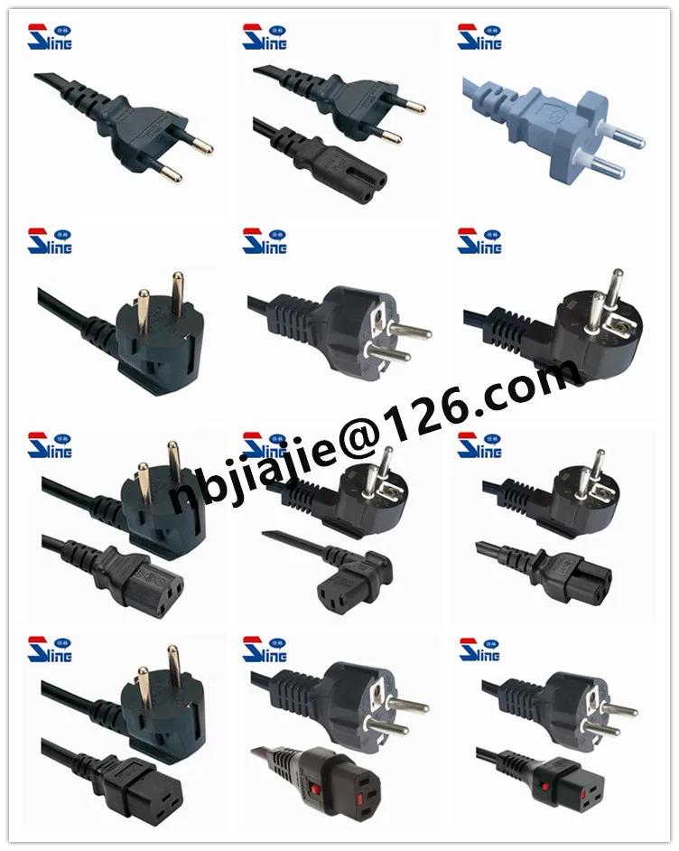 Ksc 8305 Korea 3 Pin Straight Power Cord Plug With Korean Mains Cable