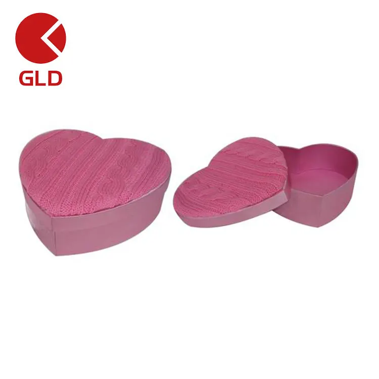 exquisite cardboard heart gift paper box for packaging