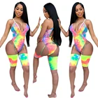 SAK8804 latest design fashion print high cut sexy thong swimwear one piece swimsuit for women