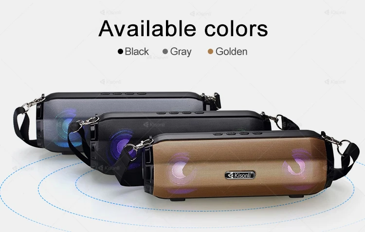 Portable Wireless Speaker LED glowing speaker Supported Blue-tooth/TWS/FM radio - ANKUX.COM