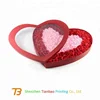 Romantic valentine's heart shape paper flower box