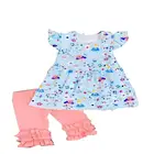 2019 new fashion summer boutique clothes dress wholesale children's baby girls clothing