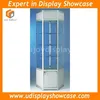 /product-detail/hexagon-glass-display-showcase-tower-cabinet-rotating-wood-kiosk-1994084497.html