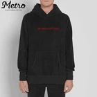 Custom blank black men printing washed hoodie