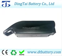 light weight 36v 10ah 10s4p carbon shark down tube e-bike battery with charger